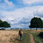 afvallen door wandelen in een weiland in nederland