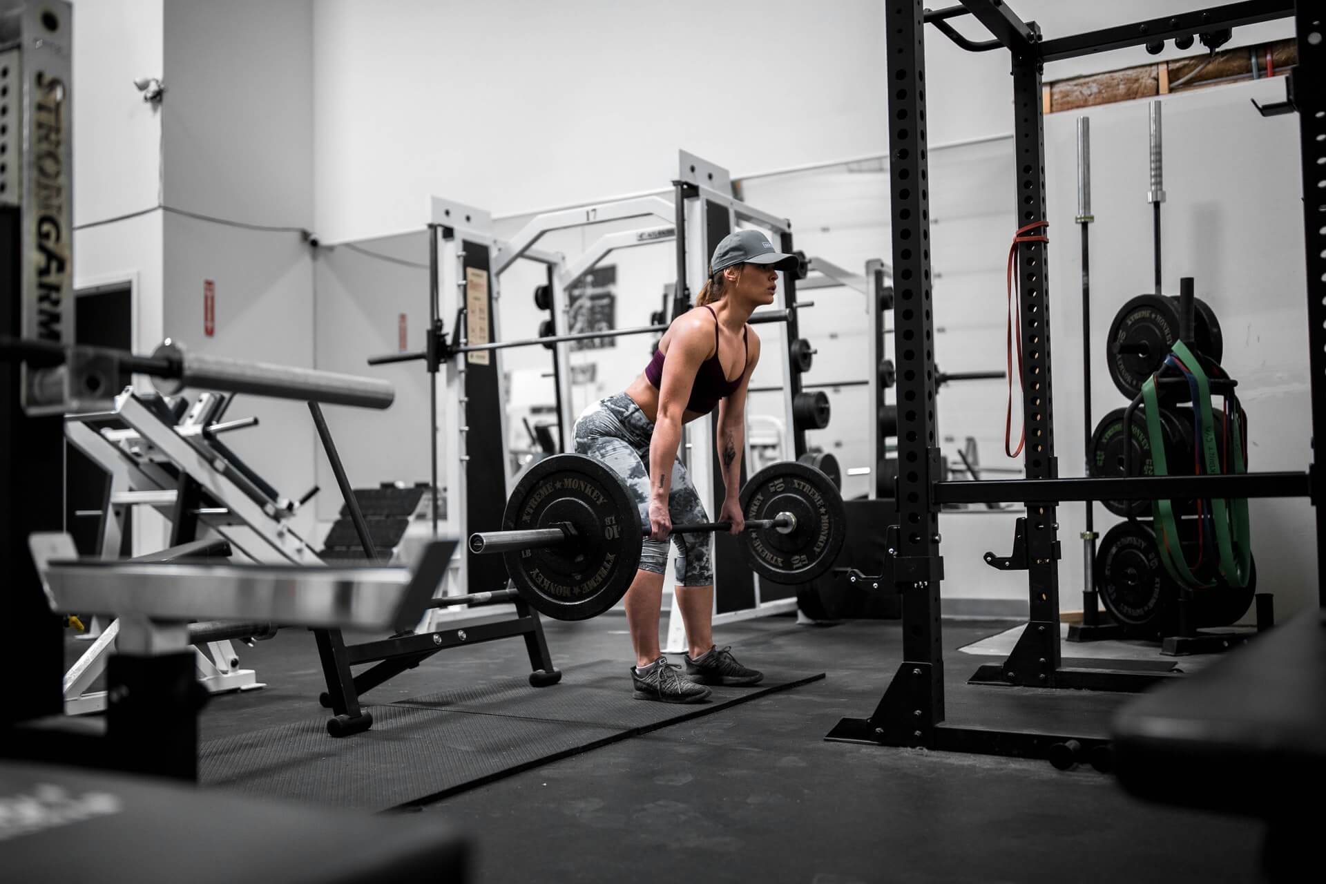 Romanian deadlift uitvoering met barbell stang