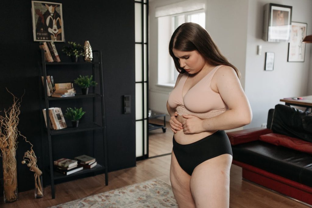 verantwoord afvallen door een jonge vrouw