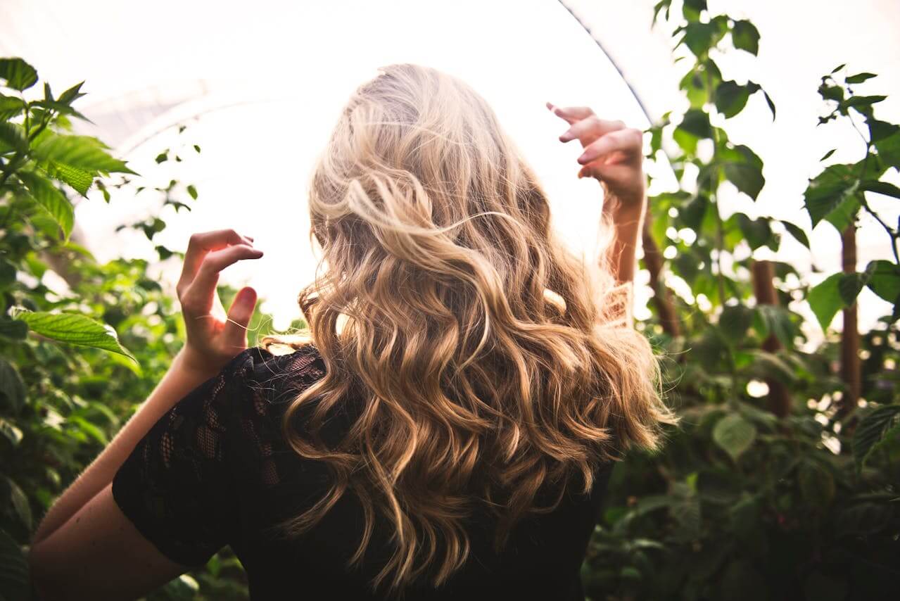 stralend en gezonde blonde haren